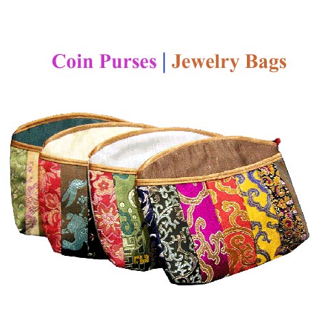 small brocade purses