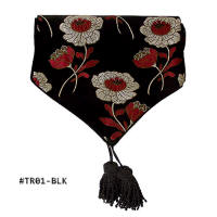 Black Peony Table Runners