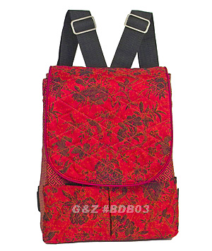 BDB03 - Red Mini Backpack Bag - \'Little Lady\'