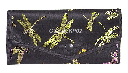 CKP02 - Lady\'s Check Wallets (Brocade Dragonfly) - Per Dozen