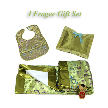 CutiePack01-Olive Green Butterfly-\'I Frogee\' Gift Set