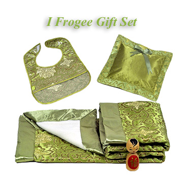 CutiePack01-Olive Green Fortune Flower-\'I Frogee\' Gift Set