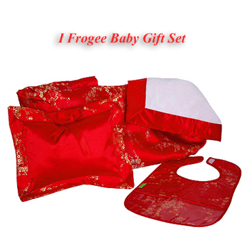 CutiePack01-Red/Gold Blossom-'I Frogee' Gift Set
