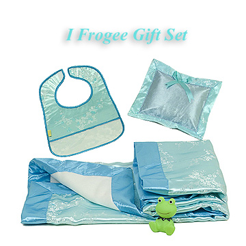 CutiePack01-Skyblue/Silver Cherry Blossom-'I Frogee' Gift Set
