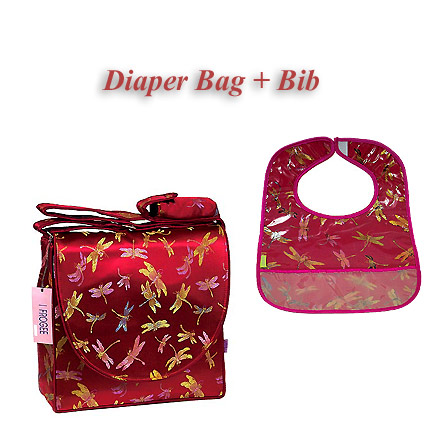 Cutiepack03 - Dark Red Dragonfly Baby Gift Set - I Frogee Products