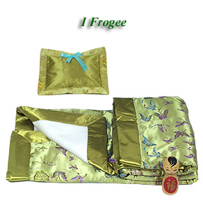 CutiePack05 - Olive Green Butterfly Brocade - I Frogee