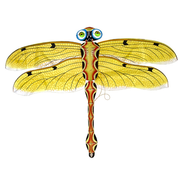 Yellow 3D Dragonfly Kite(Medium)