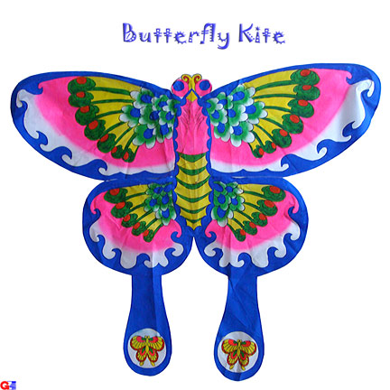 DIY-BFL-2C Rayon Flat Butterfly Kites (Pre-Colored)