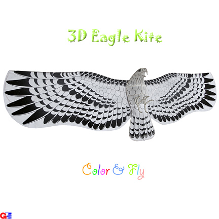 DIY-EAGLE-2 Large 3D Rayon Eagle Kites