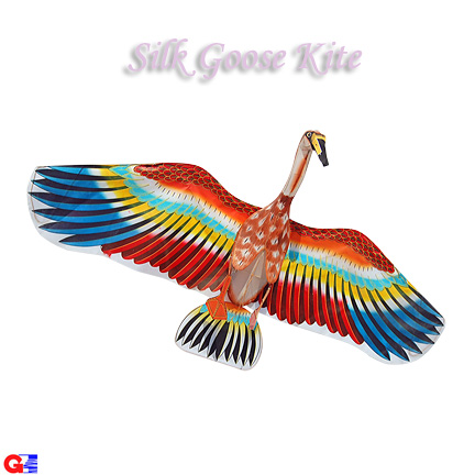 Blue Wings Goose Kite - Chinese Hand-Crafted Silk Kites