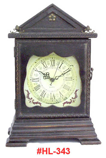 HL343 - Old Fashion Wooden Clock