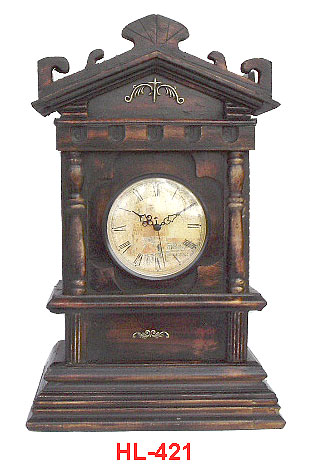 HL421 - Old Fashion Wooden Clock