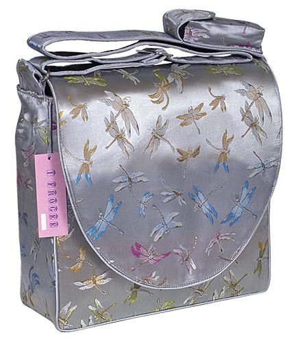 IFD04 - Silver Dragonfly - \'I Frogee\' Boxy Diaper Bags
