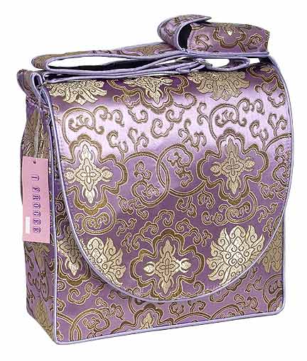 IFD20 - Light Purple Fortune Flower - \'I Frogee\' Boxy Diaper Bags