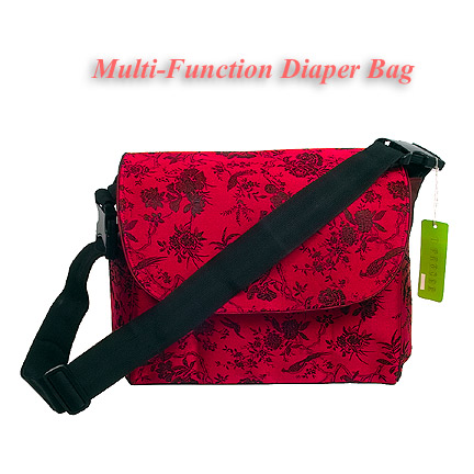 IFD-3 - Multi Function Diaper Bag / Backpack - Red