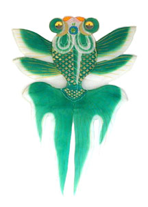 L-Goldfish - Green - Large Goldfish Kite(Silk)