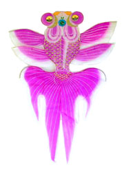 L-Goldfish - Pink - Large Goldfish Kite(Silk)