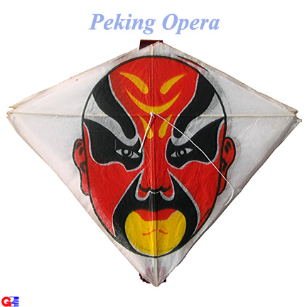 PKite - Mini Paper Kites On A String - Peking Opera Face (Per Dozen)
