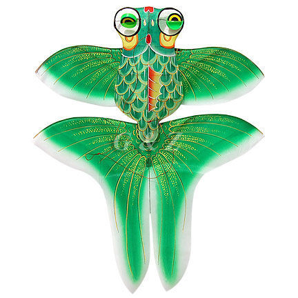 Small Size Chinese Gold Fish Kite - Green