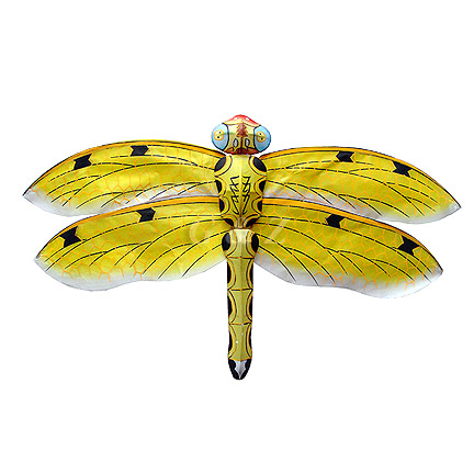 SSKITE-DFL-YLW - Yellow - Mini Silk Dragonfly Kite With Gift Box