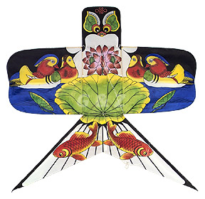 Silk Swallow Kite With Mandarin Ducks, Lotus & Fish