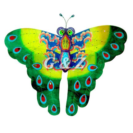 3D Green Butterfly Kites (Medium)