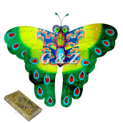 TC-B01A 3D Green Butterfly Kites (Picture Box)