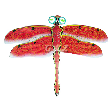 Red 3D Dragonfly Kite(Medium)