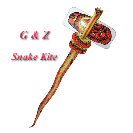 3D Silk Snake Kite - Red