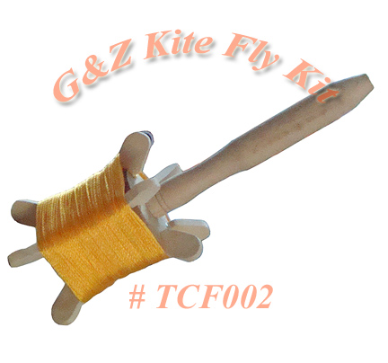 White Kite Flying Spindle (Wooden)