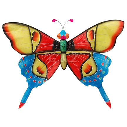 3D Silk Rain Forest Butterfly Kites-7 (Red/Blue)