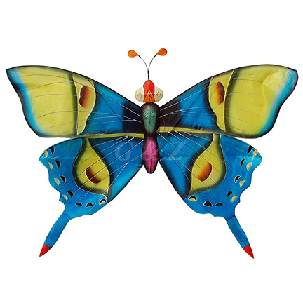 3D Silk Rain Forest Butterfly Kites-9 (Blue)