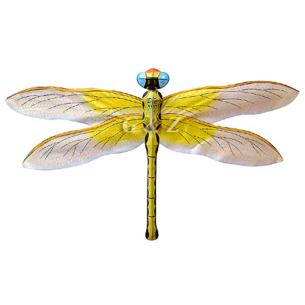 3D Silk Yellow Dragonfly Kite(Small)